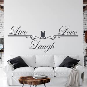 Adesivo da parete - Live, Love, Laugh