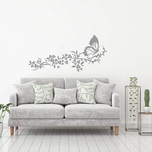 Adesivi murali - Fiori e farfalle