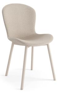 FIORA Beige (tessuto Basel 24)/telaio beige - MODERNA SEDIA IMBOTTITA PER SALONE/SALA DA PRANZO LOFT