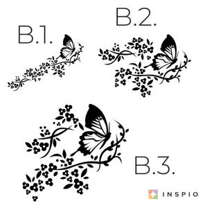 Adesivi murali - Fiori e farfalle