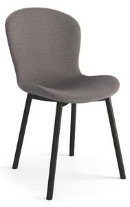 FIORA Taupe Grigio Chiaro (tessuto Basel 34) - MODERNA SEDIA IMBOTTITA PER SALONE/SALA DA PRANZO LOFT