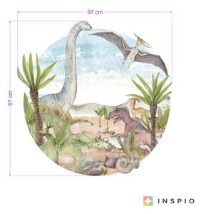 Adesivo da parete - Il mondo preistorico dei dinosauri