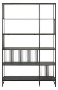Libreria nera 120x185x35 cm Strington – Actona