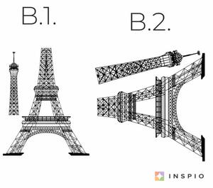 La Torre Eiffel - adesivo da parete