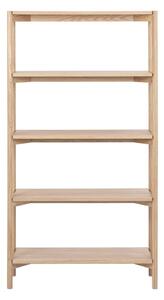 Libreria di colore naturale con effetto rovere 86x160x30 cm Braidwood – Actona