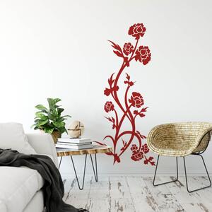 Adesivo murale - Ornamento con i fiori