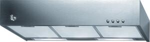 BARALDI Cappa Cucina Filtrante da Parete Larghezza 60 cm colore Inox - 01QUA060STFC Quadra