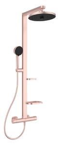 Ideal Standard ALU+ - Set doccia termostatico, diametro 26 cm, 2 getti, rosé BD583RO