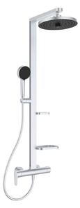 Ideal Standard ALU+ - Set doccia con miscelatore, diametro 26 cm, 2 getti, argento BD584SI