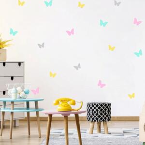 Decalcomanie per la camera dei bambini - Divertenti papillon colorati