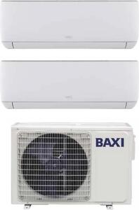 Baxi Climatizzatore Dual Split Inverter 9000+12000 Btu Condizionatore con Pompa di calore Classe A++/A+ Gas R33 (Unit Interna + Unit Esterna) JSG