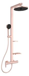 Ideal Standard ALU+ - Set doccia con miscelatore, diametro 26 cm, 2 getti, rosé BD584RO