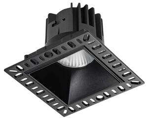 Lampada da incasso game trimless square 11w 3000k bk ideal-lux