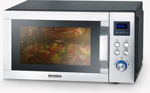 Severin Forno Microonde Combinato Ventilato con Grill Capacit 25 Litri Potenza 900 Watt colore Inox - MW7777
