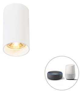 Faretto moderno bianco incl lampadina smart GU10 - TUBA