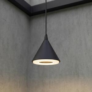 Lampada a sospensione da esterno LED Lindby Soran, Ø 15 cm, nera, IP44 Soran, Nero, Metallo, Moderno