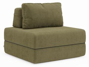 Rift poltrona letto con materasso alto 24 cm e memory foam - schienale