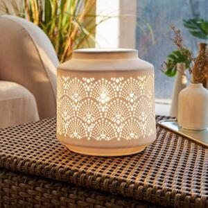 Pauleen Lampada da tavolo PRETTY SUNKISS, Bianco / Opale, Soggiorno / Sala da pranzo, Ceramica, Giovanile, Lampada da tavolo