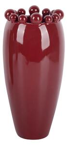 Vaso burgundy in ceramica (altezza totale 30 cm) Cadiz Dotty – PT LIVING