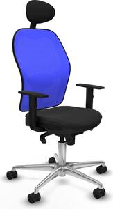 Sedia da ufficio con poggiatesta Jorquera Piqueras y Crespo 1D086N1 Nero