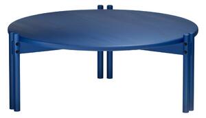Tavolino rotondo blu in legno di pino ø 80 cm Sticks - Karup Design