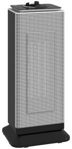 HOMCOM Termoventilatore Ceramico Elettrico 2000W con Oscillazione, Termostato Regolabile e 3 Modalità, 18x15x40,5 cm, Nero | Aosom Italy