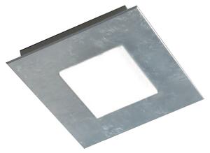 Plafoniera Contemporanea Pixel Metallo Foglia Argento Led 30W