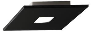 Plafoniera Contemporanea Sparta Metallo Nero 1 Luce Gx53