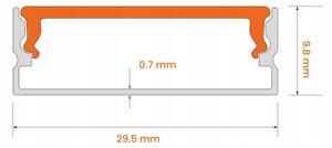 KIT 1x striscia LED RGBW DIGITALE LED/9,6W/230V 3 m + 3x profili da incasso da 1 m + telecomando