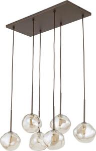 BRILAGI - Lampadario su cavo VULCANO 6xG9/8W/230V bronzo/beige fumé