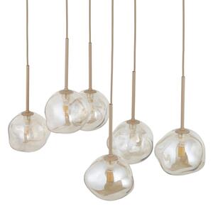 BRILAGI - Lampadario sospeso con cavo VULCANO 6xG9/8W/230V beige/fumé
