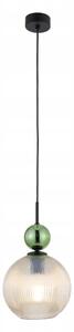 BRILAGI - Lampada a sospensione su cavo OLIVIA 1xE27/15W/230V nero/verde/beige fumé