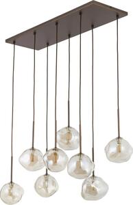 BRILAGI - Lampadario sospeso con cavo VULCANO 8xG9/8W/230V bronzo/beige fumé