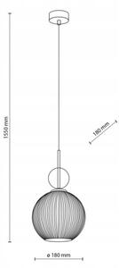 BRILAGI - Lampada a sospensione su cavo OLIVIA 1xE27/15W/230V nero/verde/beige fumé