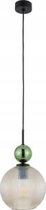 BRILAGI - Lampada a sospensione su cavo OLIVIA 1xE27/15W/230V nero/verde/beige fumé