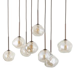 BRILAGI - Lampadario sospeso con cavo VULCANO 8xG9/8W/230V bronzo/beige fumé