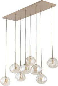 BRILAGI - Lampadario a sospensione con cavo VULCANO 8xG9/8W/230V beige/fumé beige