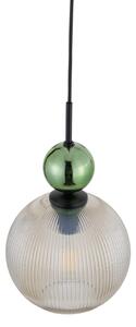 BRILAGI - Lampada a sospensione su cavo OLIVIA 1xE27/15W/230V nero/verde/beige fumé