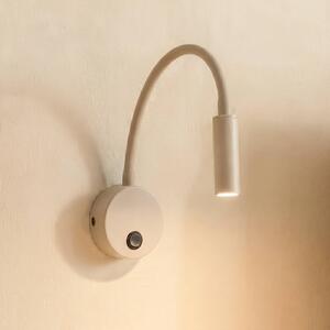 Applique da parete Lagos TK Lighting, dimmerabile, Crema / Ambra, Camera da letto, Metallo, Applique