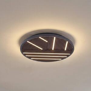 Plafoniera a LED Orven Lucande, dimmerabile, Nero, Soggiorno / Sala da pranzo, Metallo, Moderno, Plafoniera LED