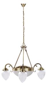 Rabalux 8633 - Lampadario a sospensione con catena ANNABELLA 3xE14/40W+2xE27/60W