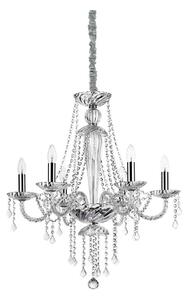 Ideal Lux - Lampadario di cristallo a sospensione con catena AMADEUS 6xE14/40W/230V diametro 67 cm limpido