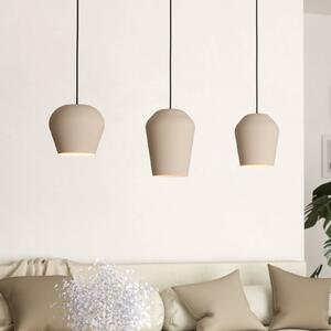 EGLO Lampada a sospensione Cambaito, dimmerabile, Crema / Ambra, Soggiorno / Sala da pranzo, Metallo, Moderno, Lampada a sospensione