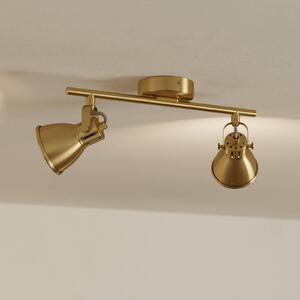 EGLO Faretto a soffitto Seras, Ottone / Oro, Soggiorno / Sala da pranzo, Metallo, Plafoniera