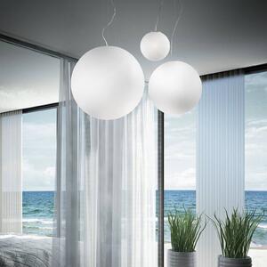 Ideallux Lampada a sospensione in vetro Mapa, dimmerabile, Bianco / Opale, Soggiorno / Sala da pranzo, Vetro, Moderno, Lampada a sospensione