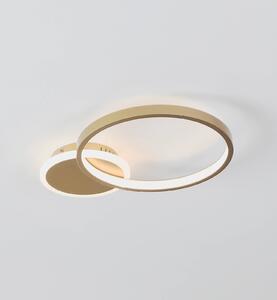 EGLO Plafoniera a LED Gafares, dimmerabile, Ottone / Oro, Soggiorno / Sala da pranzo, Alluminio, Moderno, Plafoniera LED