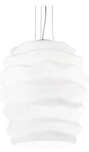 Ideal Lux - Lampadario a sospensione con filo KARMA 1xE27/60W/230V diametro 38 cm bianco
