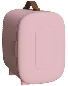 HOMCOM Mini Frigorifero per Cosmetici, Capacità di 4 L, 20,3x26,3x28 cm, Rosa | Aosom Italy