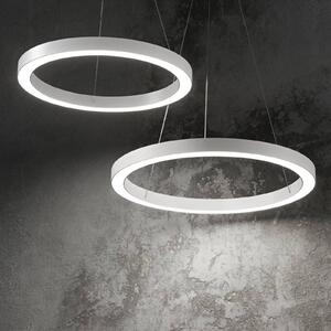IDEAL LUX Lampada LED a sospensione Ideal Lux Oracle, Ø 50 cm, bianco, 3.000 K Oracle, Bianco / Opale, Soggiorno / Sala da pranzo, Alluminio, Moderno