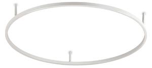 IDEAL LUX Plafoniera a LED Oracle Slim, Bianco / Opale, Soggiorno / Sala da pranzo, Alluminio, Moderno, Plafoniera LED